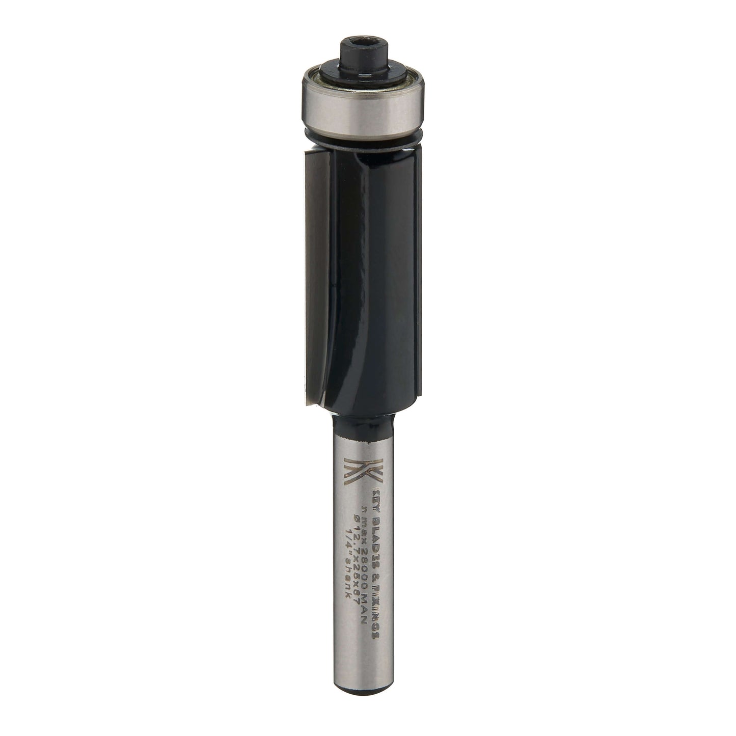 Key Blades Bottom Bearing Cutter 1/4" x 12mm x 25.4mm - R10 - Shop Key Blades & Fixings | Workwear, Power tools & hand tools online - Key Blades & Fixings Ltd