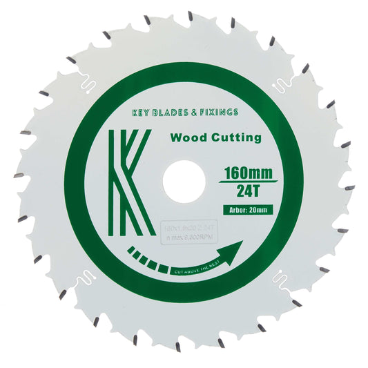 160mm x 20mm x 1.8mm 24 Tooth HKC Track saw Blade - 2102
