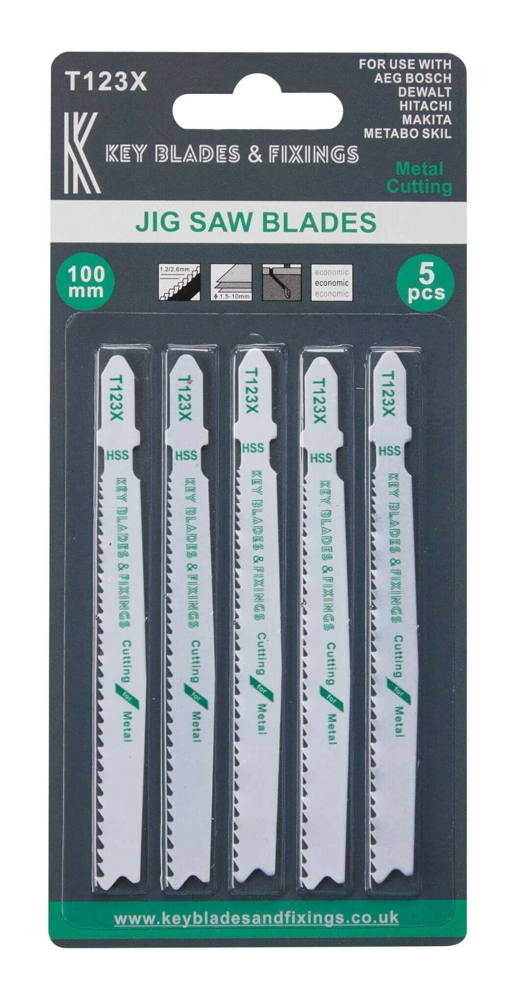 T123X Metal cutting Jigsaw Blades 1199 -  Shop Key Blades & Fixings | Workwear, Power tools & hand tools online - Key Blades & Fixings Ltd